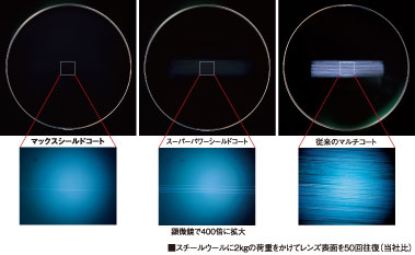 スクラッチテスト後の比較写真