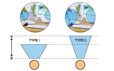 タイプ別明視域比較