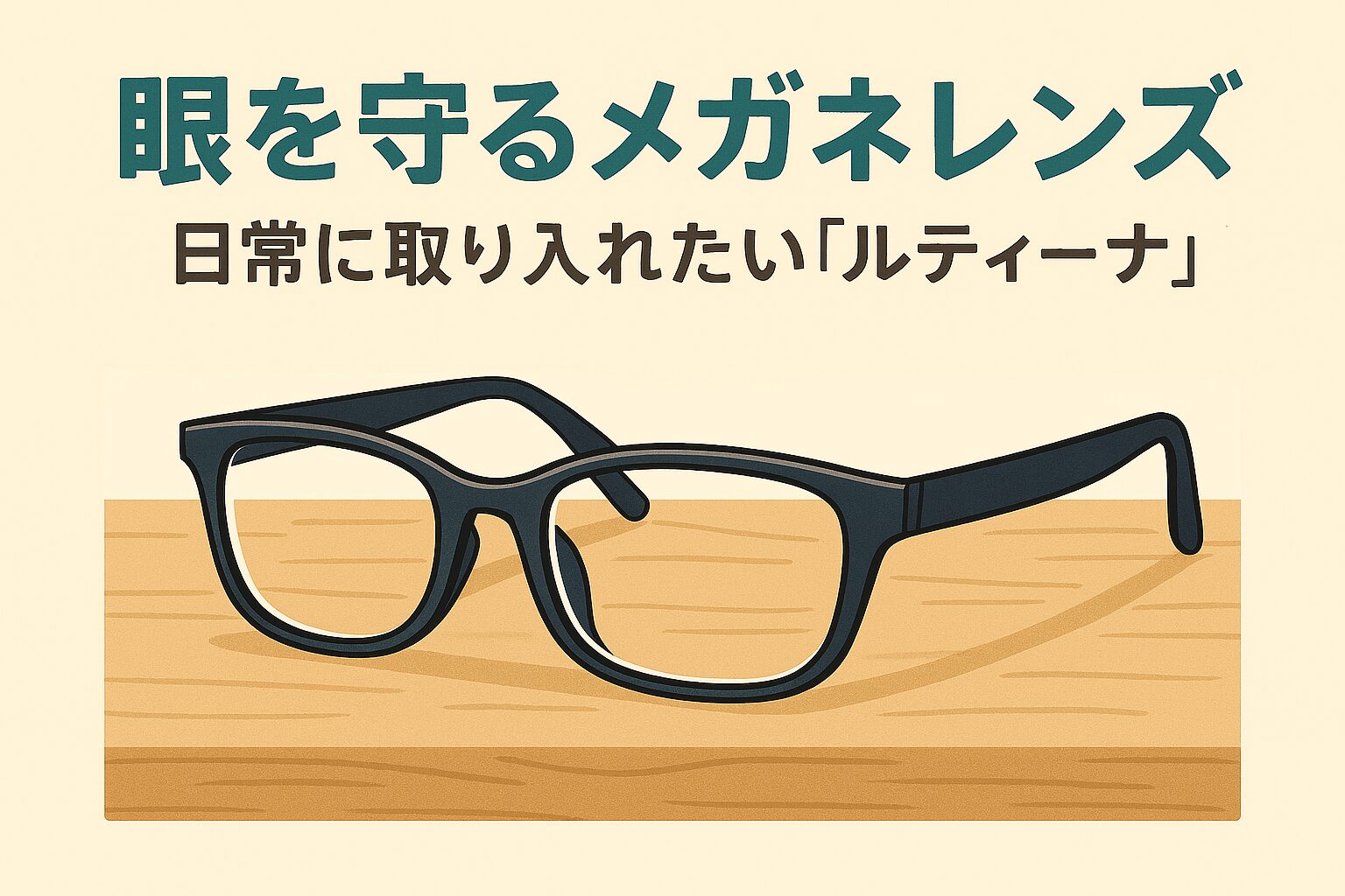 眼を守るメガネレンズ｜日常に取り入れたい「ルティーナ」