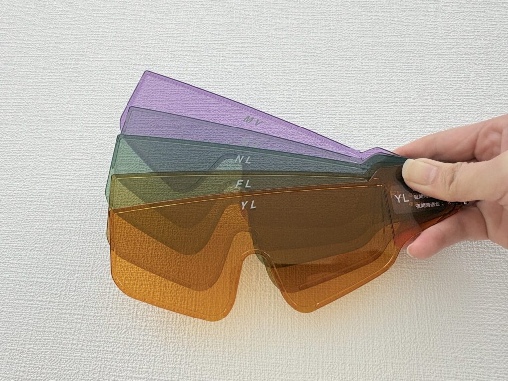 STGフルトライアルキットの中間色LY・FL・NL・MG・MGをまとめている