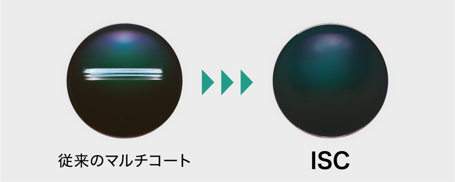 メガネレンズコーティングの耐久性比較|従来コートとISC