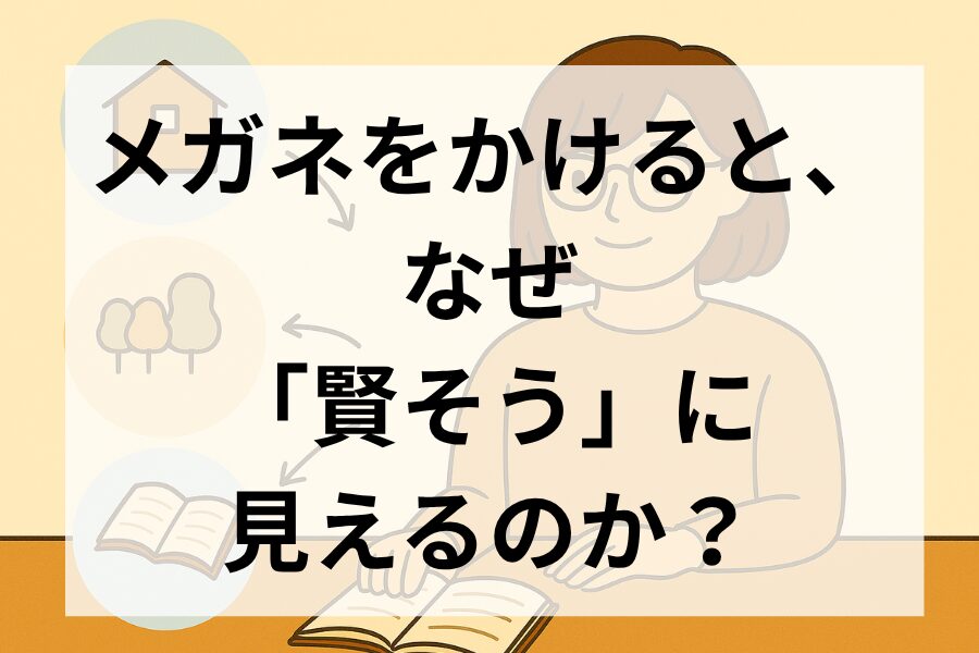 メガネをかけると、なぜ「賢そう」に見えるのか？　