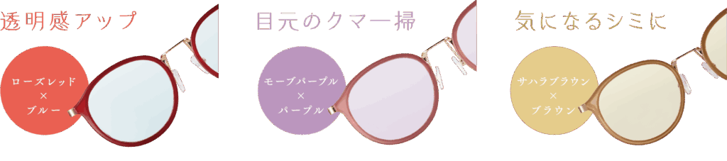 ウルトラガードコスメのカラーラインナップの図。