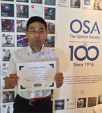 OIC(光学薄膜の国際学会)の設計コンテストで2位を獲得！