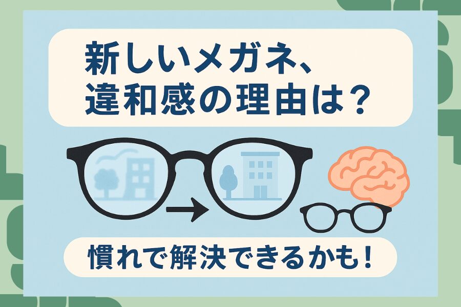 👓新しいメガネにしたら違和感？その要因と対処法を解説！