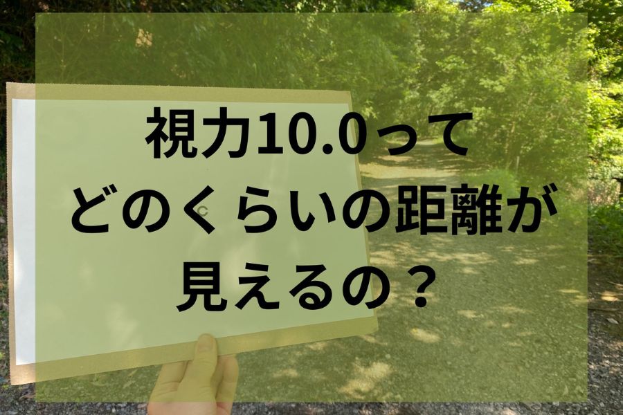 視力10.0ってどのくらいの距離が見えるの？